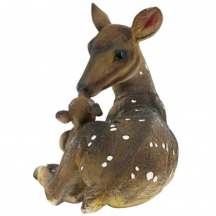 Toscano Mother Love Doe and Fawn Statue - Medium