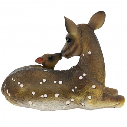 Toscano Mother Love Doe and Fawn Statue - Medium