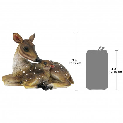 Toscano Mother Love Doe and Fawn Statue - Medium