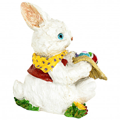 Toscano - Mortimer the Bunny and his Easter Eggs Rabbit Statue