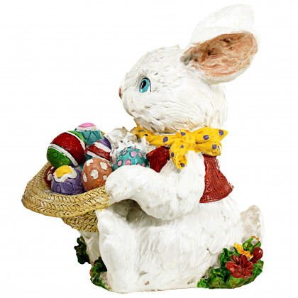 Toscano - Mortimer the Bunny and his Easter Eggs Rabbit Statue