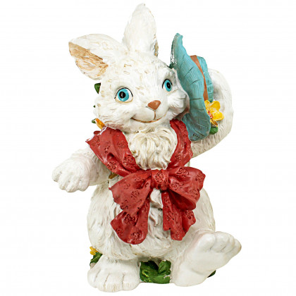 Toscano - Constance with her Easter Bunny Bonnet Rabbit Statue