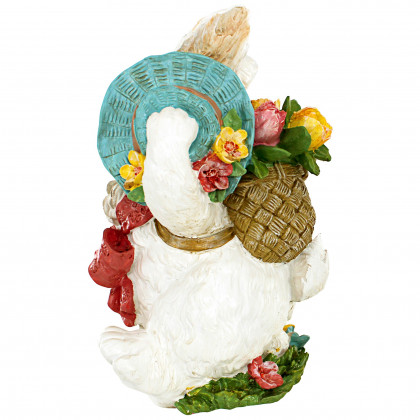 Toscano - Constance with her Easter Bunny Bonnet Rabbit Statue