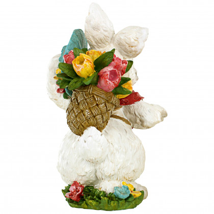 Toscano - Constance with her Easter Bunny Bonnet Rabbit Statue