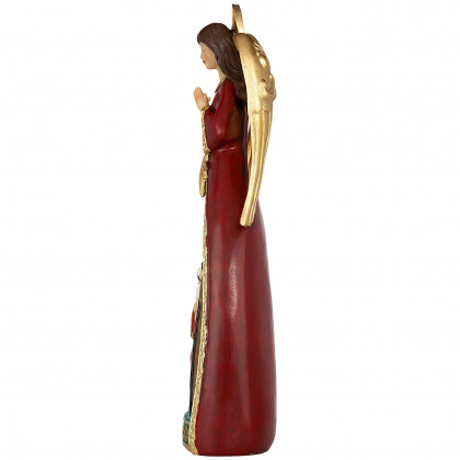 Toscano - Blessed Holy Family Christmas Nativity Scene Angel Statue