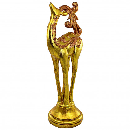 Toscano - Santa Romping Reindeer Christmas Statue