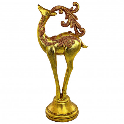 Toscano - Santa Romping Reindeer Christmas Statue