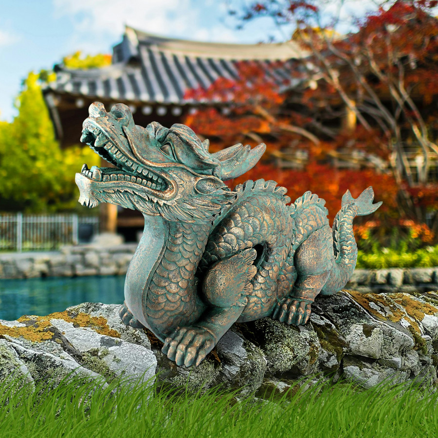 Toscano - Asian Dragon of the Great Wall Statue