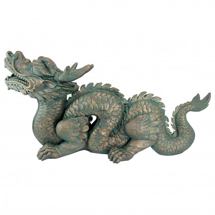 Toscano Asian Dragon of the Great Wall Statue - Large