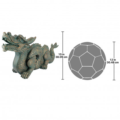Toscano Asian Dragon of the Great Wall Statue - Large