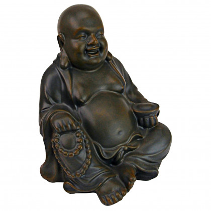 Toscano Laughing Buddha Happy Hotei Statue - Medium