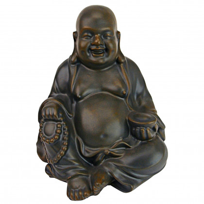 Toscano Laughing Buddha Happy Hotei Statue - Medium