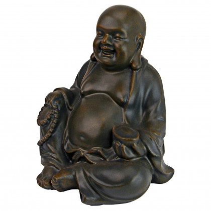 Toscano Laughing Buddha Happy Hotei Statue - Medium