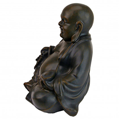 Toscano Laughing Buddha Happy Hotei Statue - Medium