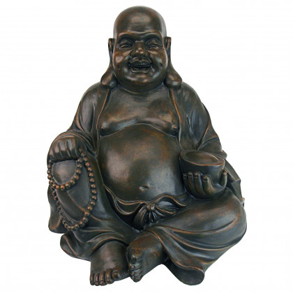 Toscano Laughing Buddha Happy Hotei Statue - Large