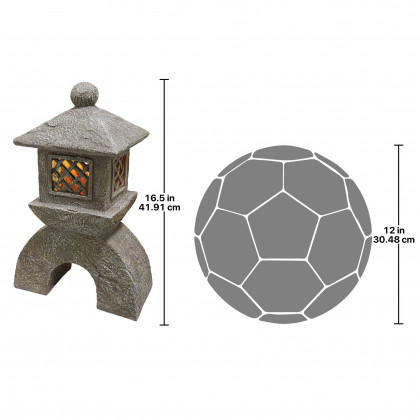 Toscano - Japanese Pagoda Illuminated Lantern Statue