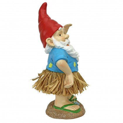 Toscano - Hawaiian Hank Grass Skirt Gnome Statue