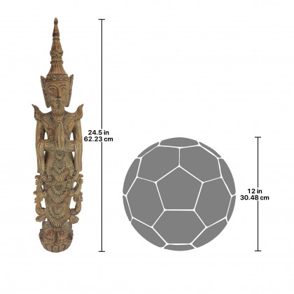 Toscano - Standing Thai Teppanom Mythological Angel Statue