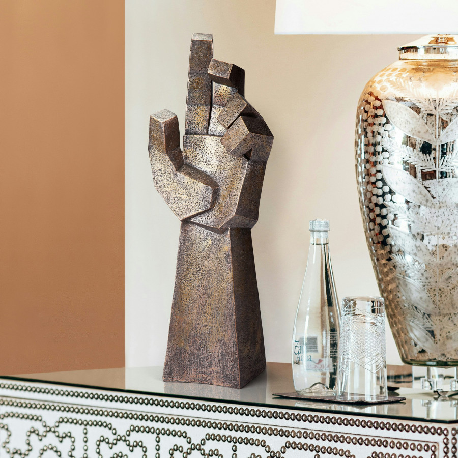 Toscano - Freedom Rising Modern Cubist Outstretched Hand Statue