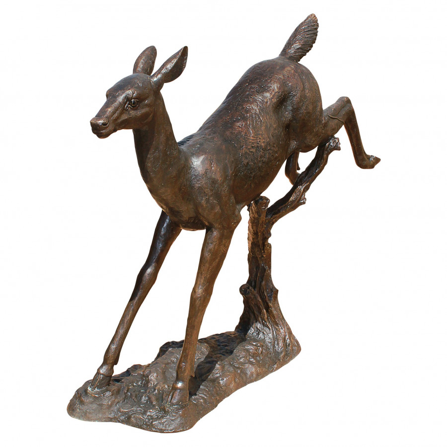Toscano - Leaping Deer Garden Statue