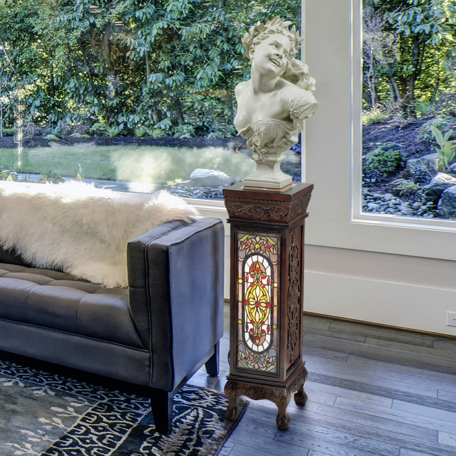 Toscano - Baldwin Beaux-Arts Illuminated Hand-Crafted Pedestal