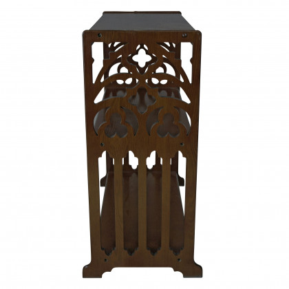 Toscano - Saint Thomas Aquinas Gothic Bookshelf in Cherry, Wood