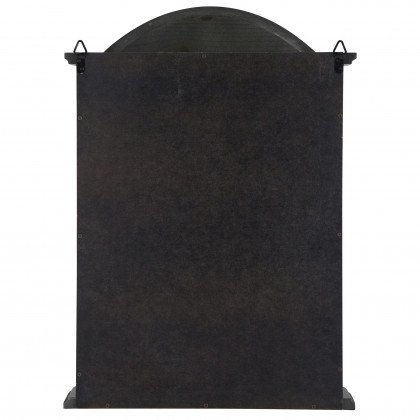 Toscano Rosedale Hardwood Wall Curio Cabinet - Ebony