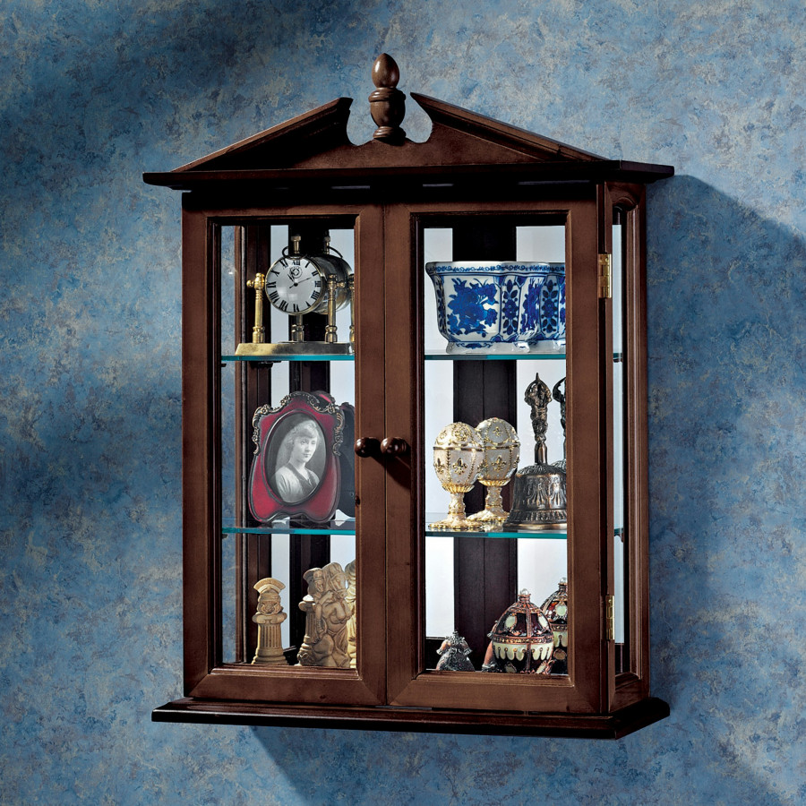 Toscano - Amesbury Manor Wall Curio Cabinet