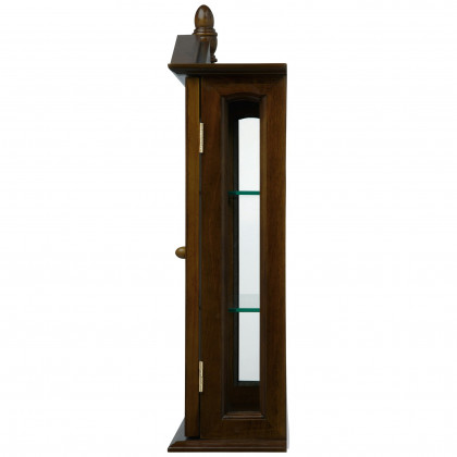 Toscano Amesbury Manor Wall Curio Cabinet - Walnut