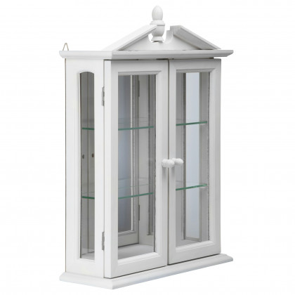 Toscano Amesbury Manor Wall Curio Cabinet - Lily White