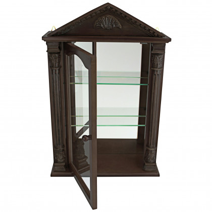 Toscano - Essex Hall Wall Curio Cabinet in Hardwood