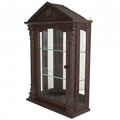 Toscano - Essex Hall Wall Curio Cabinet in Hardwood