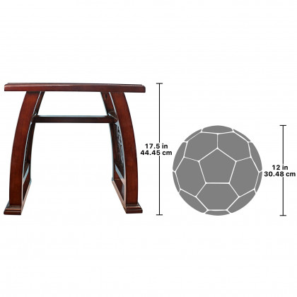 Toscano - Saint Thomas Aquinas Gothic Stool in Cherry, Hardwood