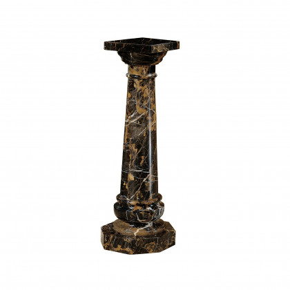Toscano - Opulent Versailles Column in Ebony, Marble