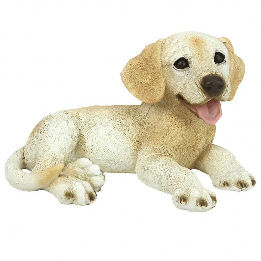 Toscano - Yellow Labrador Puppy Dog Statue