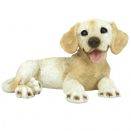 Toscano - Yellow Labrador Puppy Dog Statue