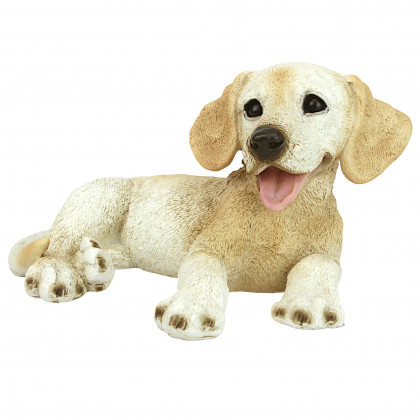 Toscano - Yellow Labrador Puppy Dog Statue
