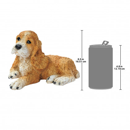 Toscano - Brown Cocker Spaniel Puppy Dog Statue