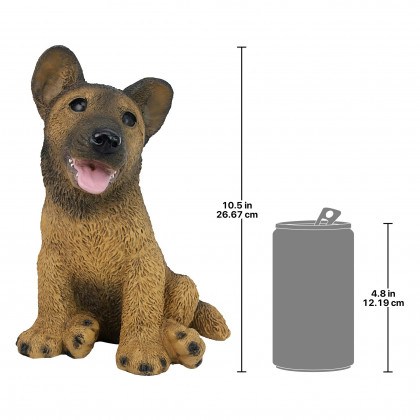 Toscano - German Shepherd Puppy Dog Statue