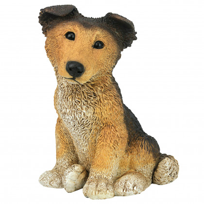 Toscano - Brown Collie Puppy Dog Statue