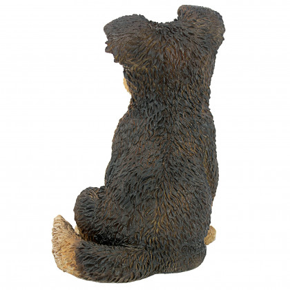 Toscano - Brown Collie Puppy Dog Statue