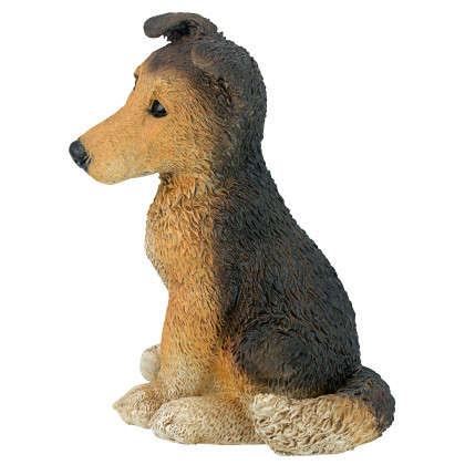 Toscano - Brown Collie Puppy Dog Statue