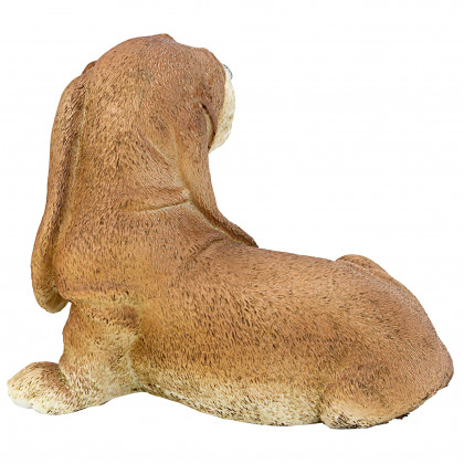 Toscano - Brown Basset Puppy Dog Statue