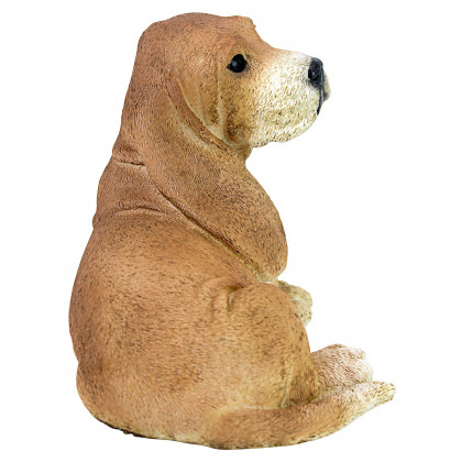 Toscano - Brown Basset Puppy Dog Statue