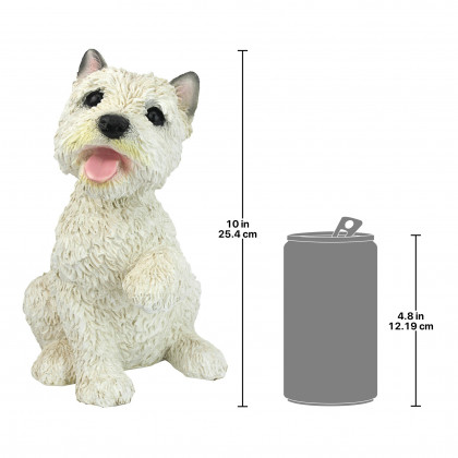 Toscano - West Highland Terrier Puppy Dog Statue