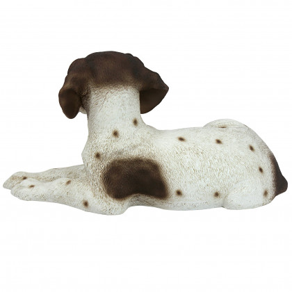 Toscano - Brown  White Pointer Puppy Dog Statue