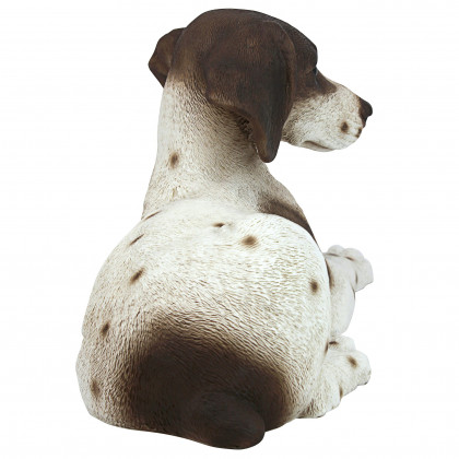 Toscano - Brown  White Pointer Puppy Dog Statue