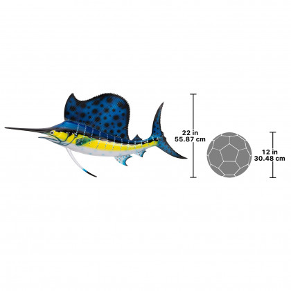 Toscano - Key West Sailfish Trophy Wall Sculpture
