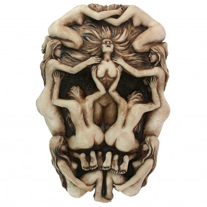Toscano - Memento Mori Gothic Death Skull Wall Sculpture