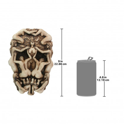 Toscano - Memento Mori Gothic Death Skull Wall Sculpture